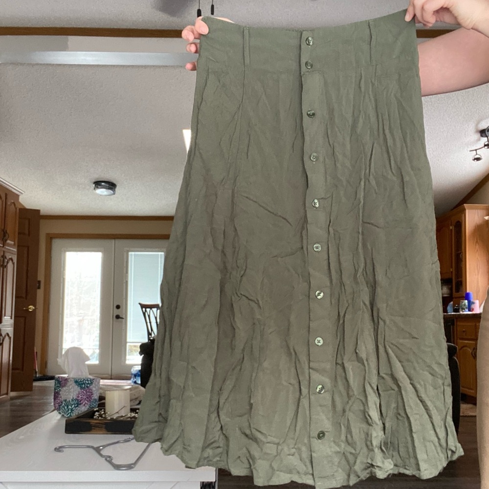 Green skirt